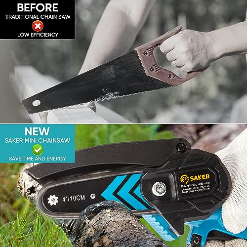 Mini Chainsaw Cordless Handheld Chain Saw E1473