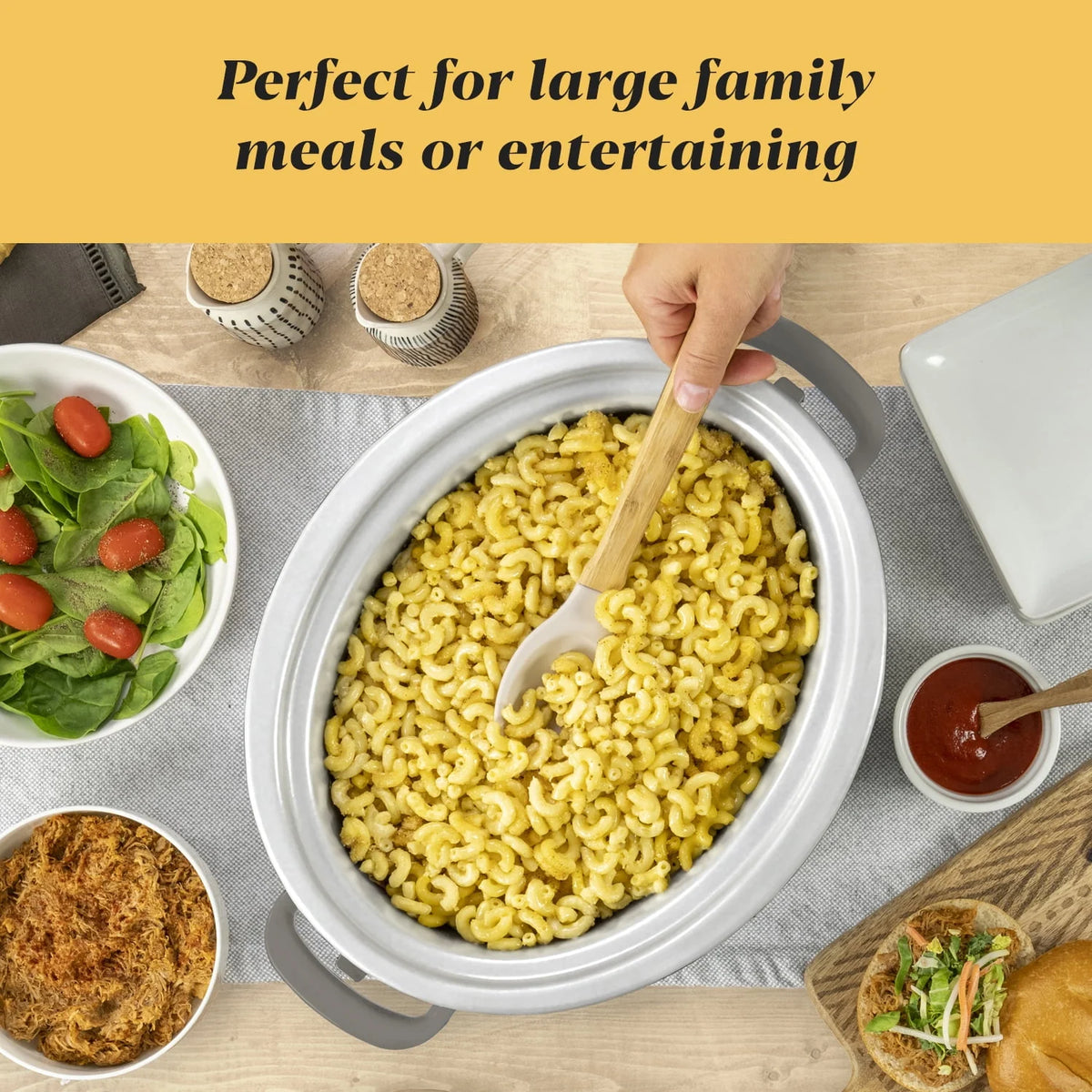 7-Quart Programmable Slow Cooker, Grey X29630