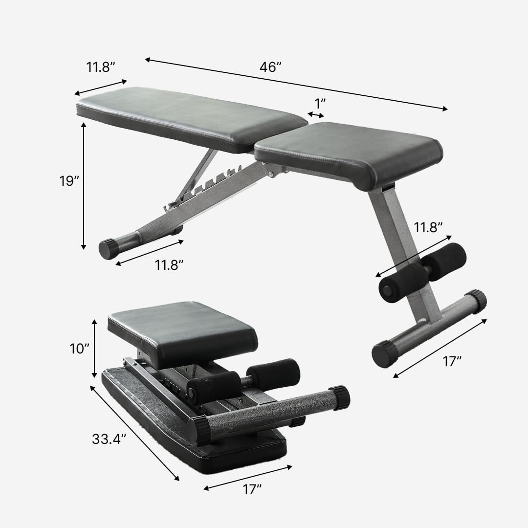 5-in-1 Adjustable Foldable Weight Bench P597