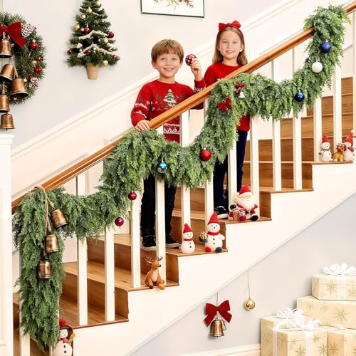 Real Touch Cedar Garland 9 ft Faux Pine Garland Z578822