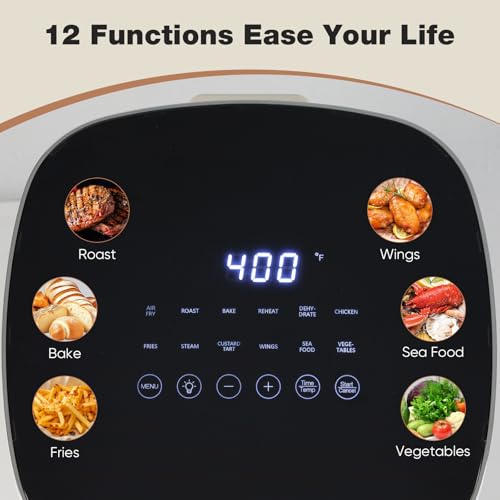 6 Quart Square Air Fryer with Window H52090