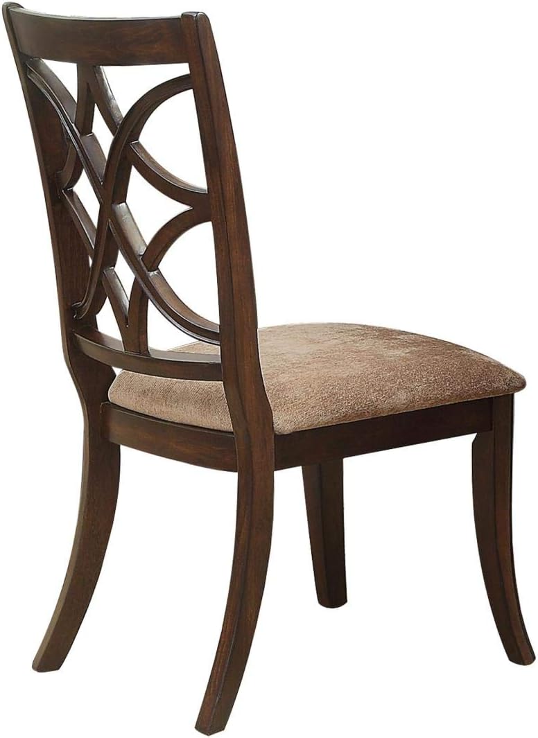 7 Piece Dining Room Set in Brown Cherry X246