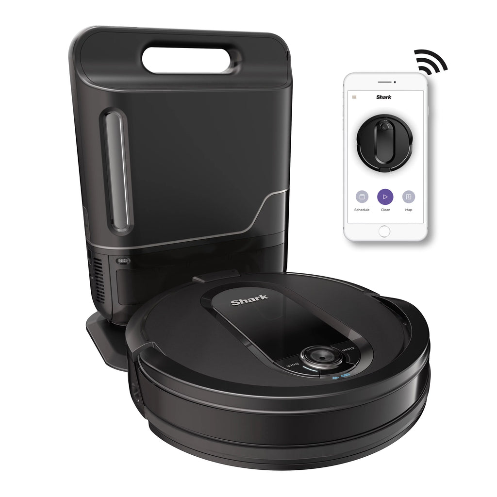 Black Robot Vacuum Cleaner with Self Empty Charger Base B269
