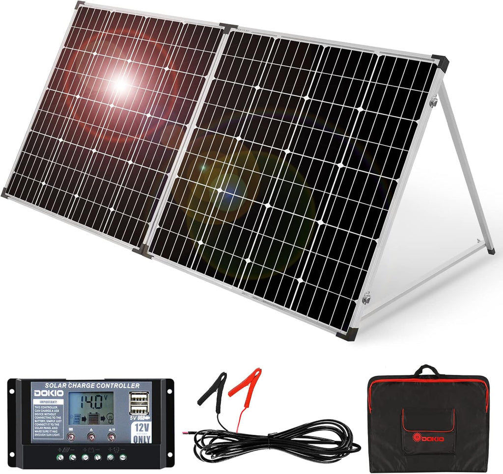 150W 12v Monocrystalline Portable Folding Solar Panel E995730