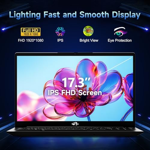 17.3" IPS FHD Gaming Laptop, 8 Cores AMD Ryzen 7 6800H 16GB DDR5 RAM 1TB SSD AMD Radeon 680M GPU with Backlit Keyboard Z4708