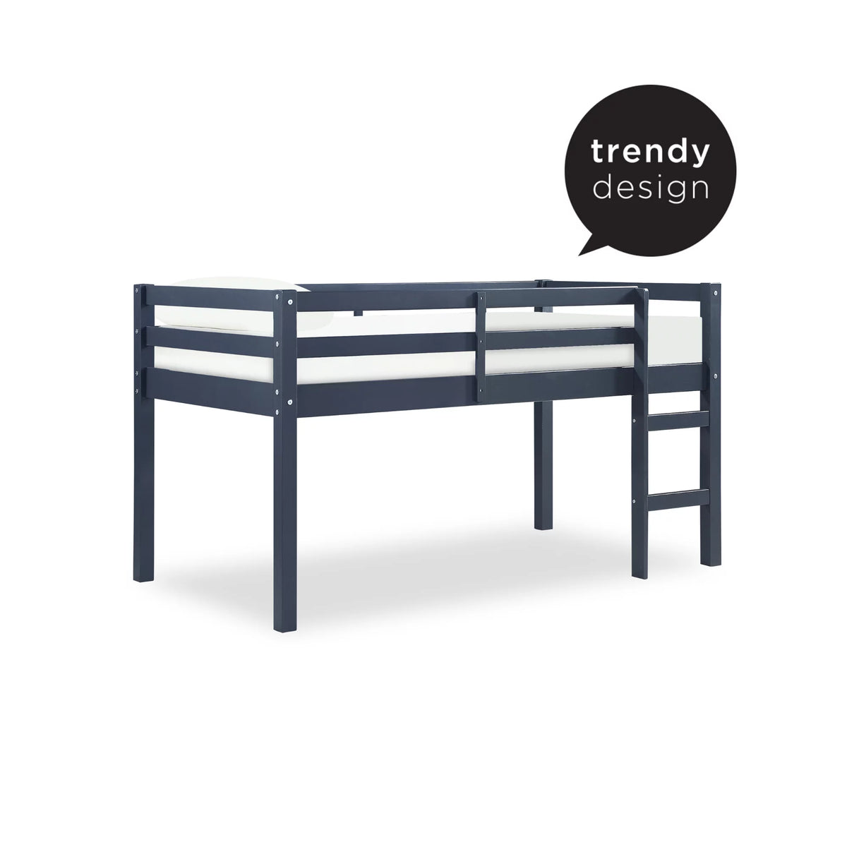 Blue Twin Loft Bed Q90537