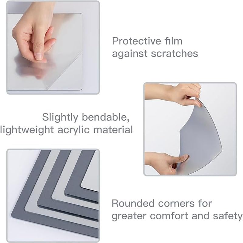 20x20cm Self Adhesive Flexible Mirror Sheet A235523