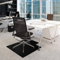 Black Chair Mat with Lip for Low Pile Carpets Z592