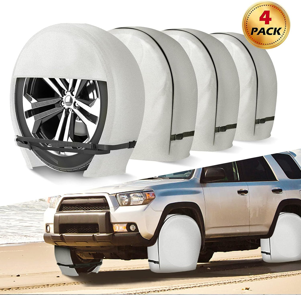 Set of 4 Heavy Duty Vinyl RV Tire Covers M932