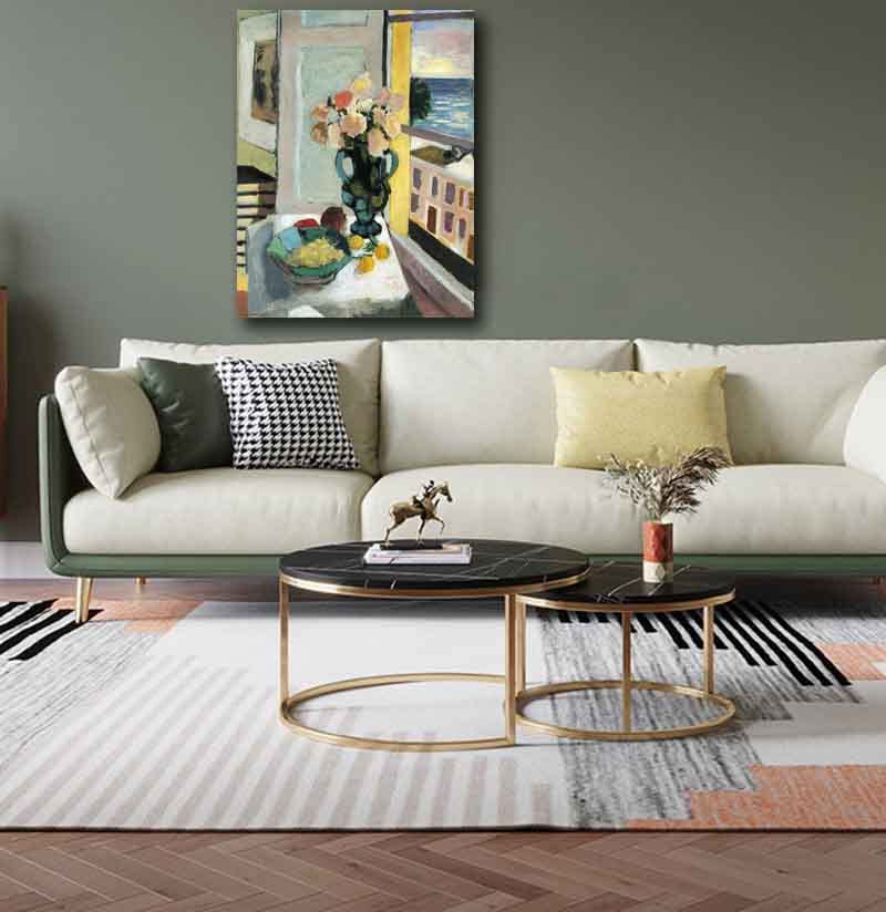 Canvas Print Vintage Poster Painting Wall Art Ready to Hang Framed 20x25cm Q333822
