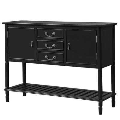 Espresso Console Table with 3 Drawers Q901038
