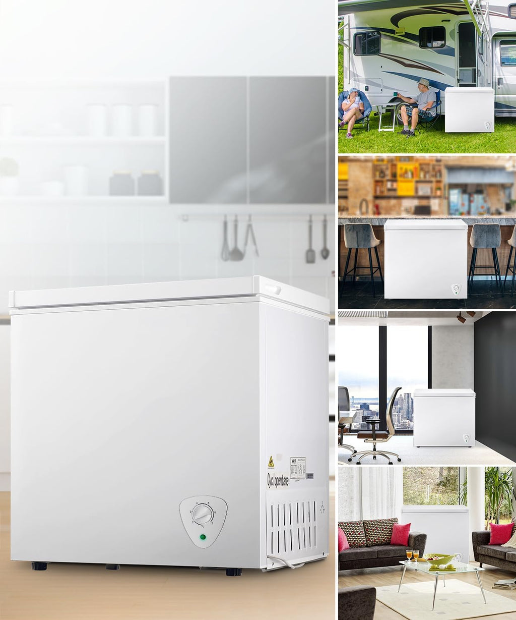 White 9.0 cu.ft Chest Freezer with Removable Basket F955991