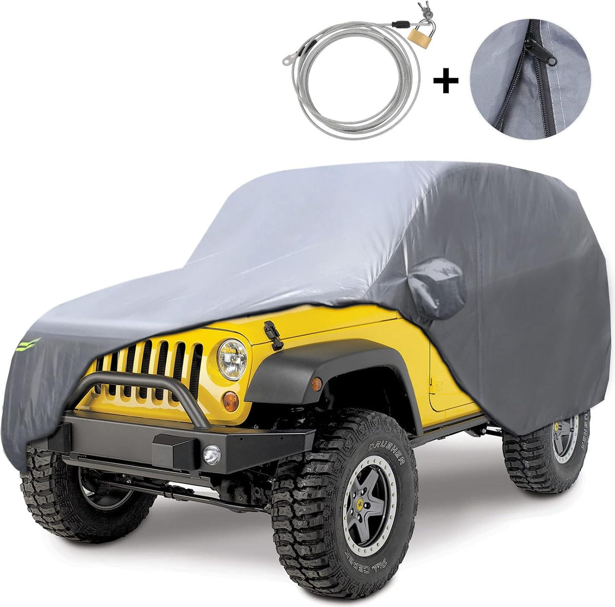 Waterproof 2 Door Car Cover with Windproof Straps C729