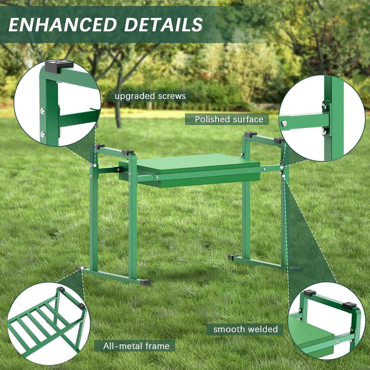 10.2" Wider Garden Kneeler and Seat with Handle O9967