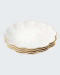Scalloped Appetizer Plate Set of 4 F7971