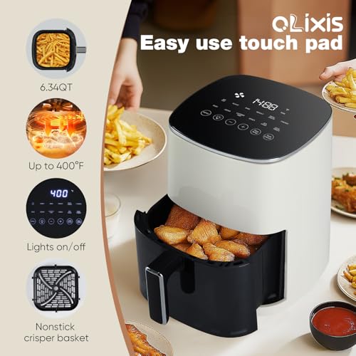6 Quart Square Air Fryer with Window H52090