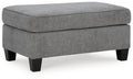 Chenille Smoke Ottoman Z24361