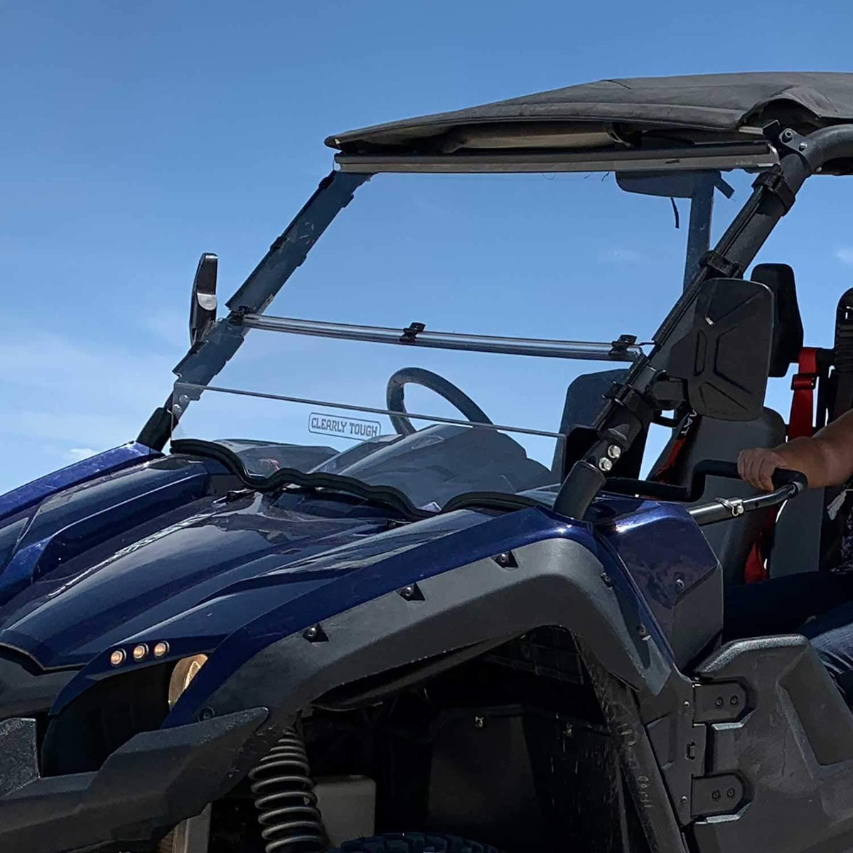 Folding Scratch Resistant Polycarbonate Windshield P452