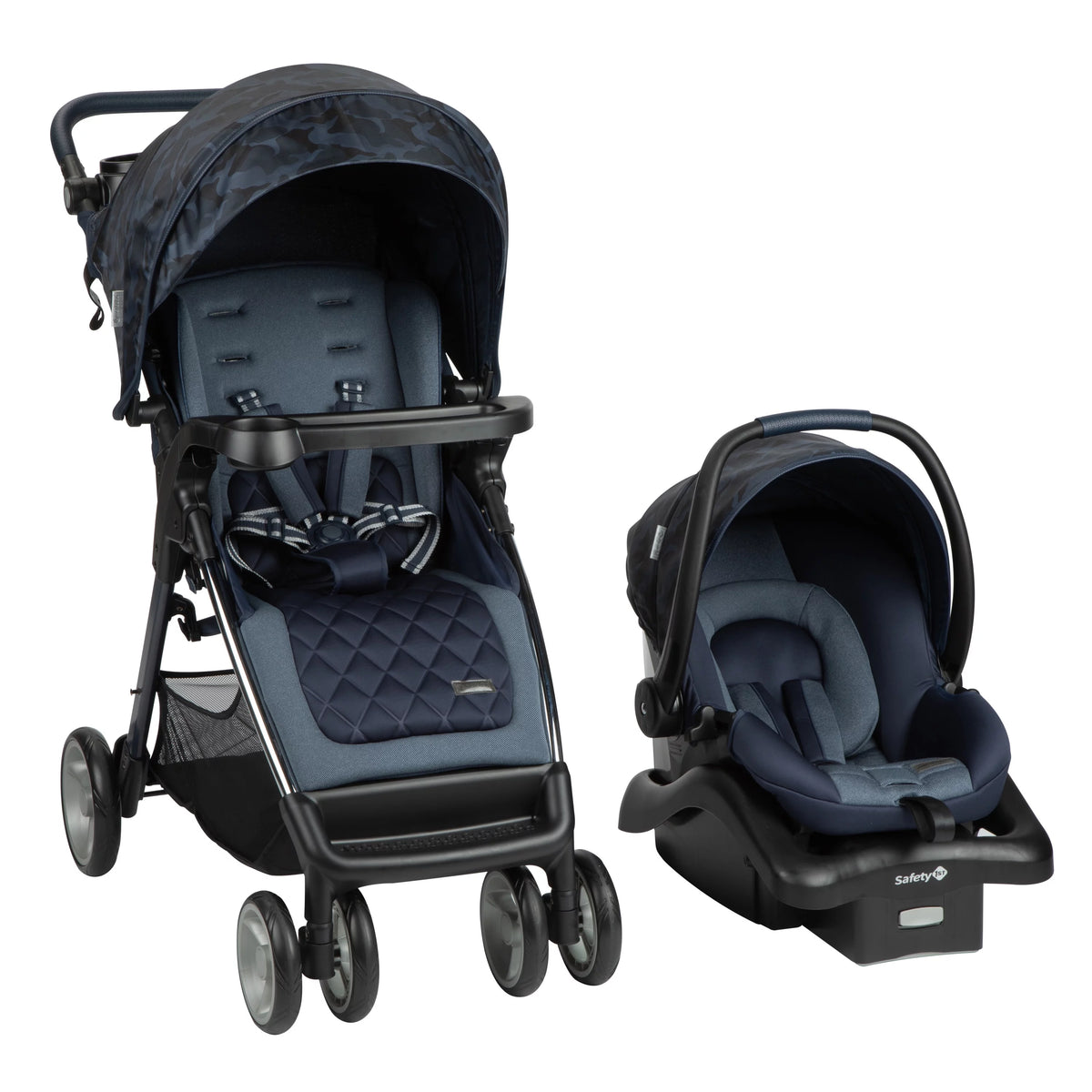 Navy Camo Travel System Stroller and Infant Car Seat R9351
