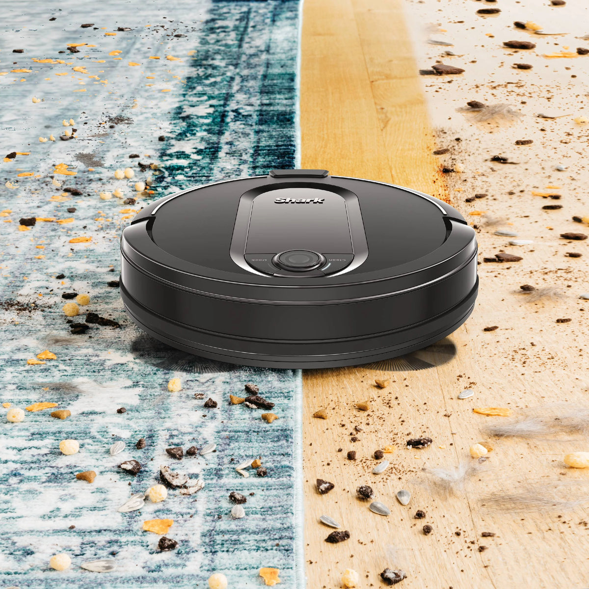 Black Robot Vacuum Cleaner with Self Empty Charger Base B269