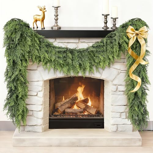 Real Touch Cedar Garland 9 ft Faux Pine Garland Z578822
