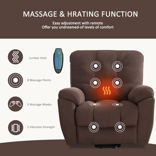 Power Lift Electric Recliner Chair with USB Charge Port and 2 Cup Holders F686