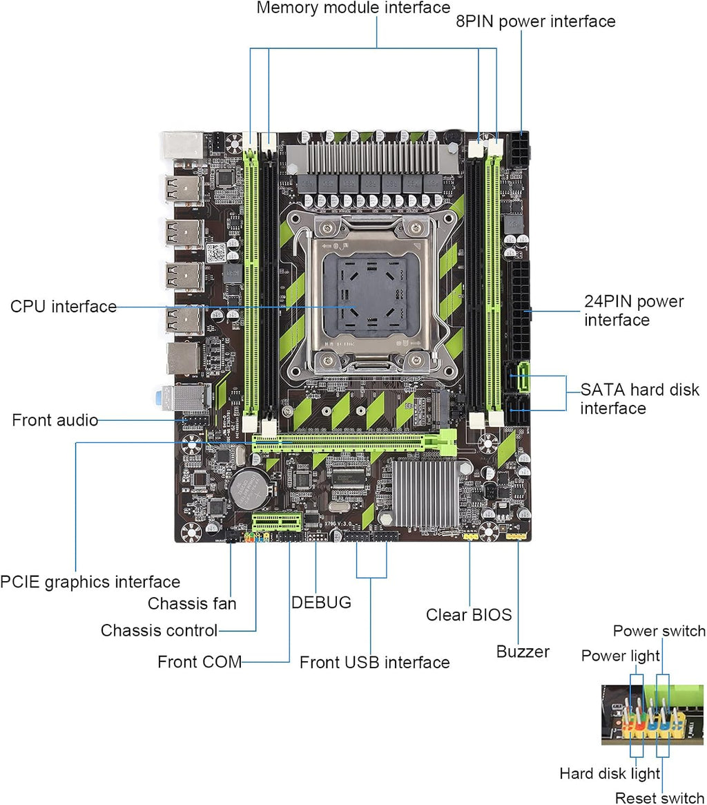 LGA2011 Desktop Motherboard, 4 DDR3 DIMM N992