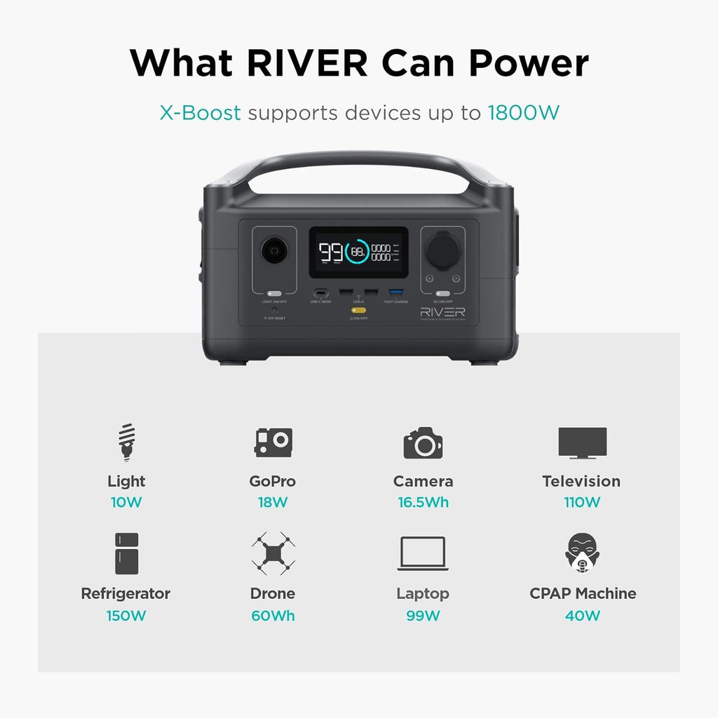 Portable Power Station 288Wh with 110W Solar Panel Z20691