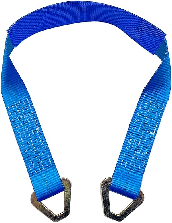 Black Motorcycle Tie Down Axle Straps with Protective Sleeve 12 PK E9735