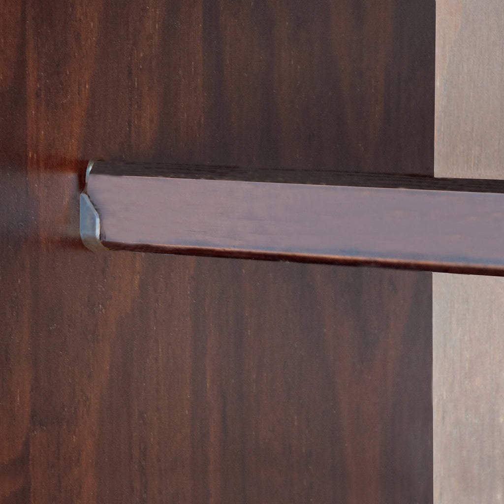 100% Solid Wood Wardrobe Armoire Mocha N9022