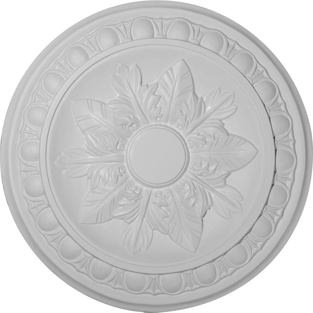 Hand-Painted Walnut Ceiling Medallion M693352