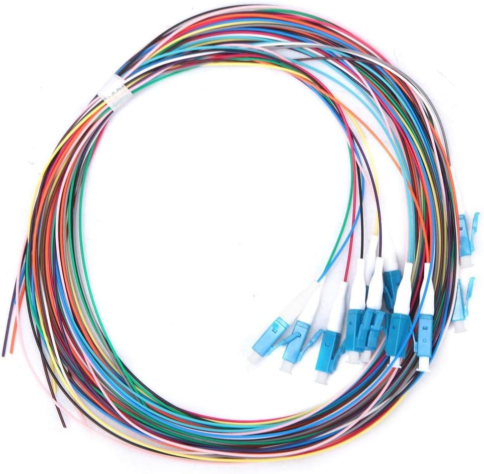 12 Strand Fiber Optic Pigtail LC/UPC Single Mode Patch Cord with Ceramic Ferrule K7132