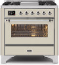 Antique White Dual Fuel Natural Gas Range S8406