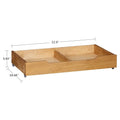 Solid Wood Under Bed Storage Drawer with 4-Wheels I520
