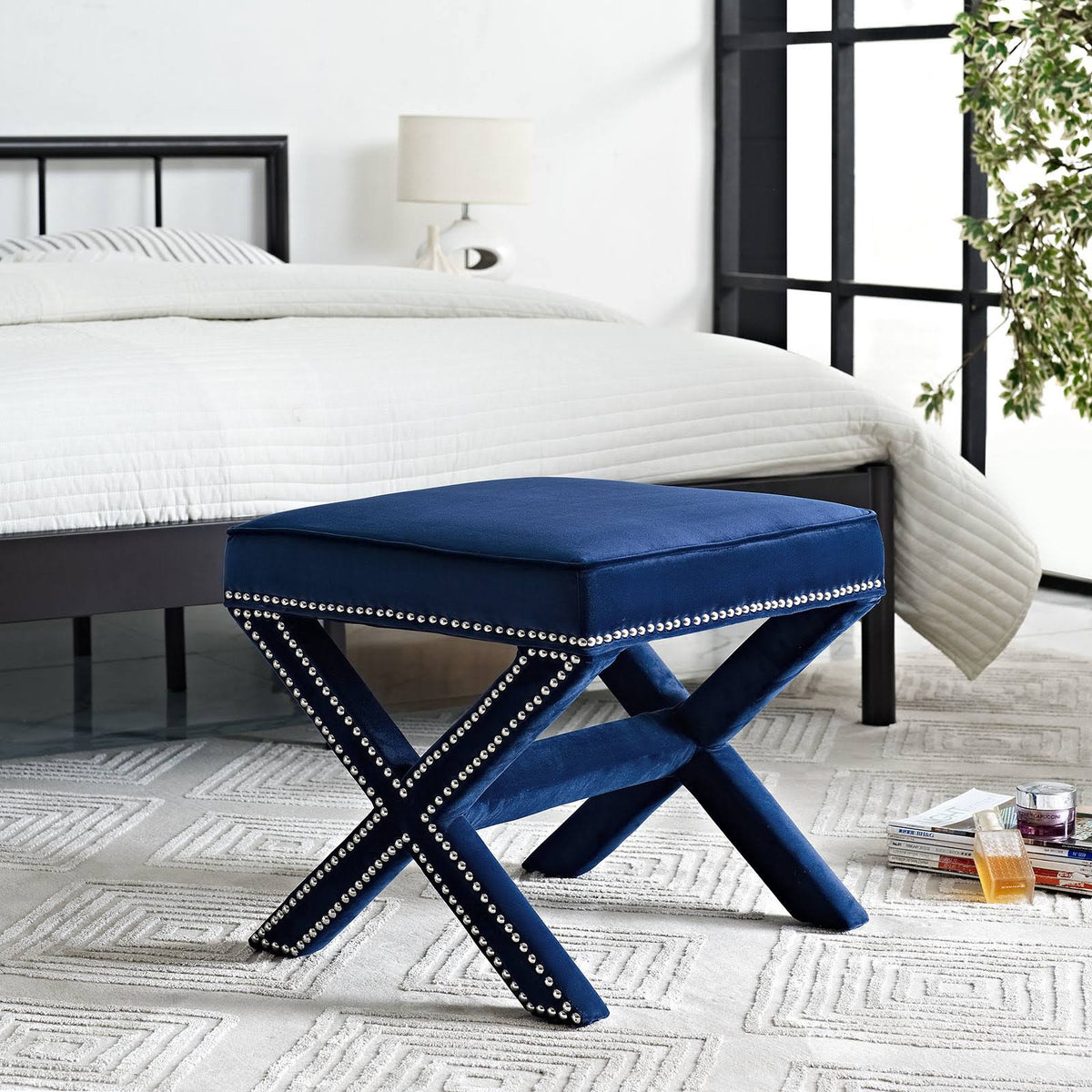 Ivory Rivet Bench L4278
