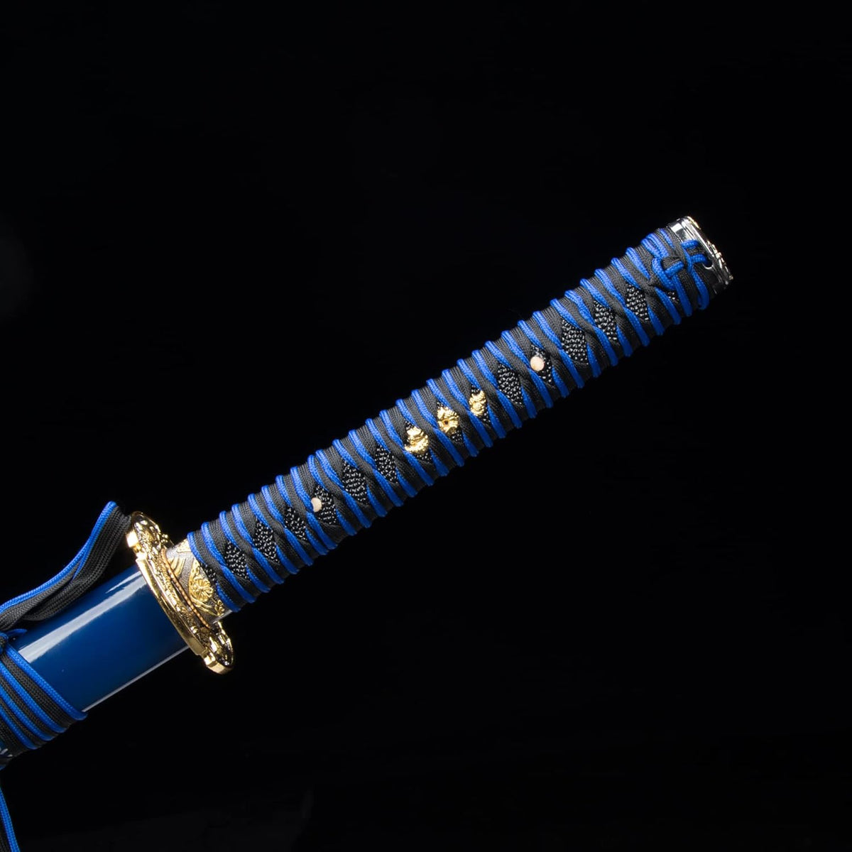 Blue Hand Forged Clay Tempered High Carbon Steel Katana D693135