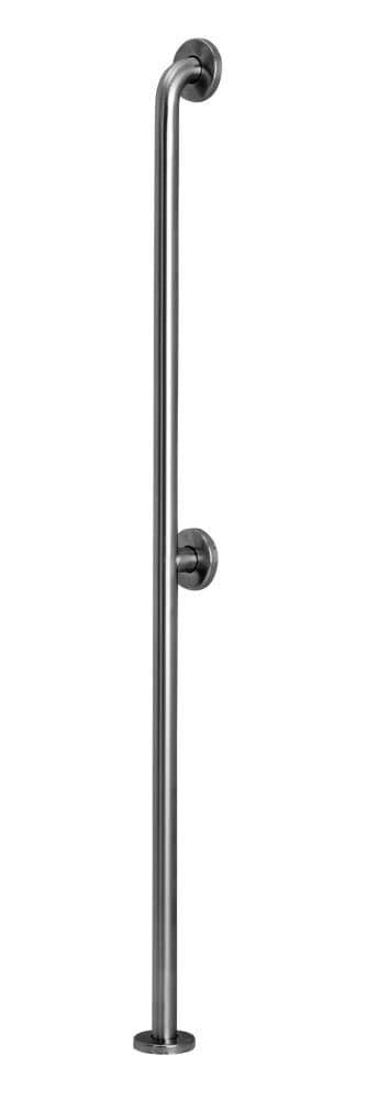 52-in Satin Steel Floor-Mounted Grab Bar Stainless Steel S88963