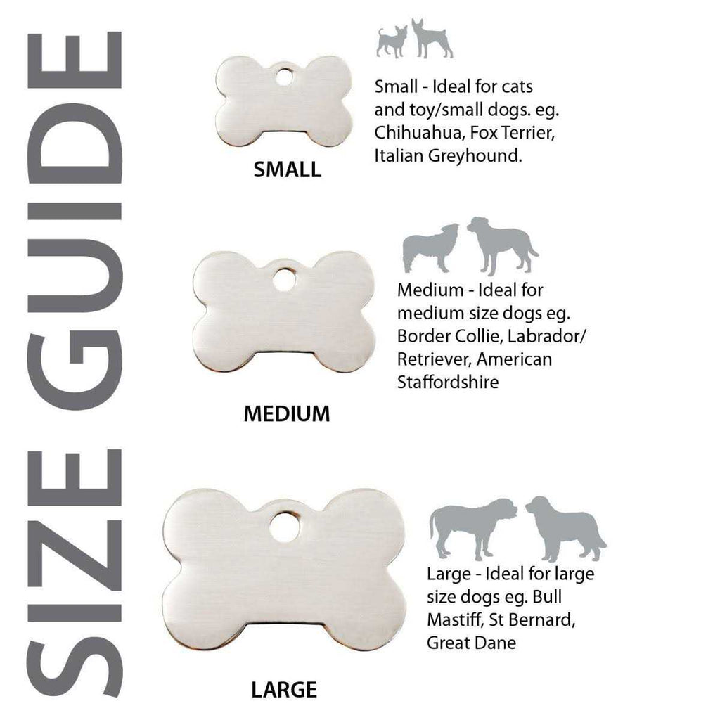 Bone Pet ID Dog Tag H1086