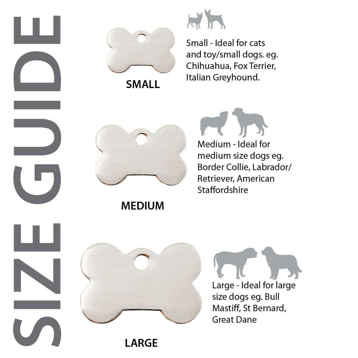 Bone Pet ID Dog Tag H1086