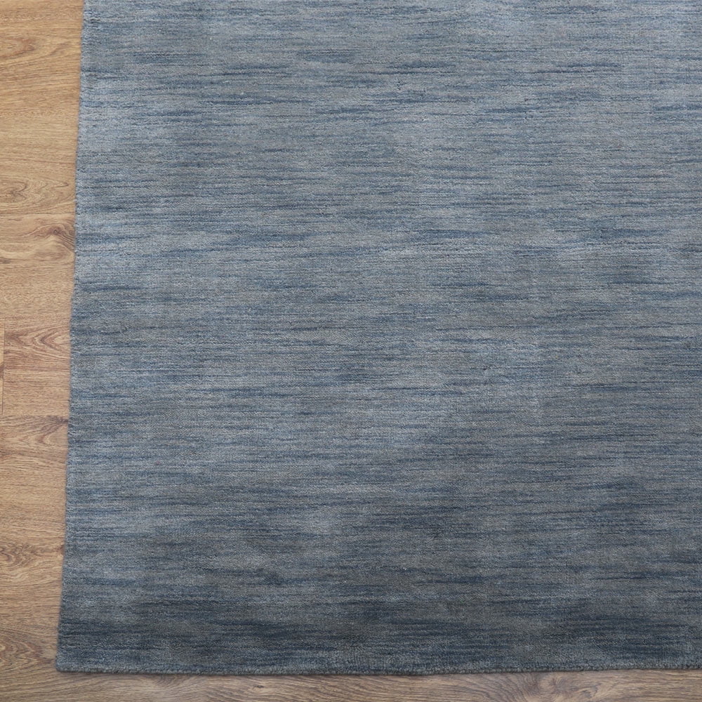 Hand Knotted Wool Area Rug, 3'x5', Light Blue W36884