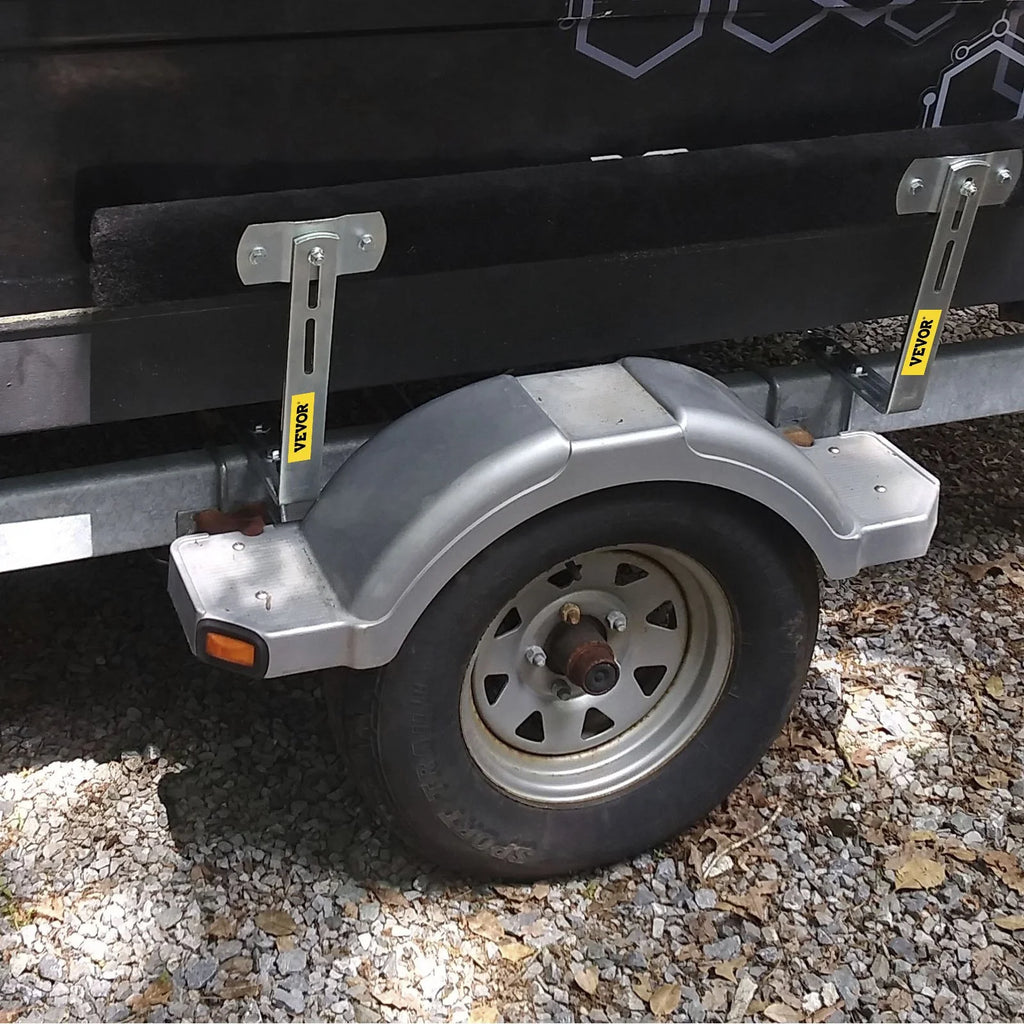 48" Boat Trailer Guide-Ons, 2-Pack, Rustproof Steel with Carpet-Padded Boards G813746
