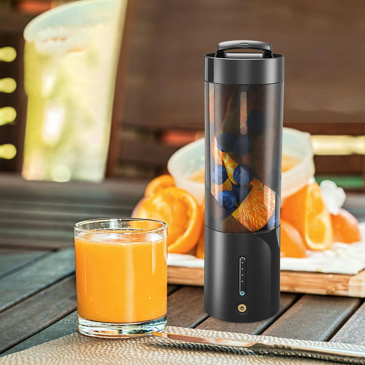 Black Portable Electric Juicer Mixer M5133