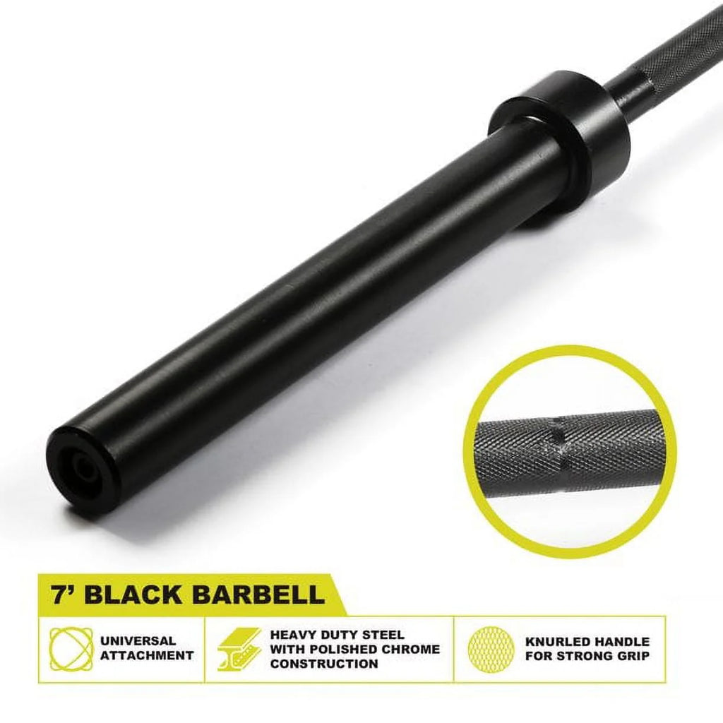 2-Inch Olympic Barbell Weight Bar 7ft 700-Pound Capacity O669168