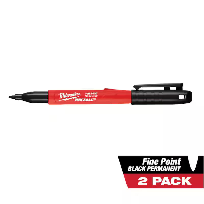 Black Fine Point Permanent Marker 2-Pack V14741