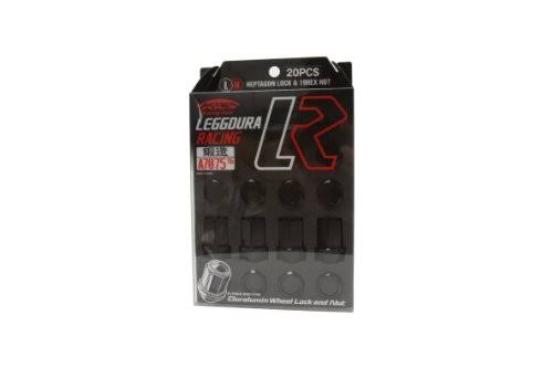 Black 12mm x 1.25 Lug Nut Set of 20 E770