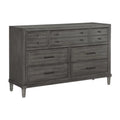 Gray 7 Drawer Dresser H2522