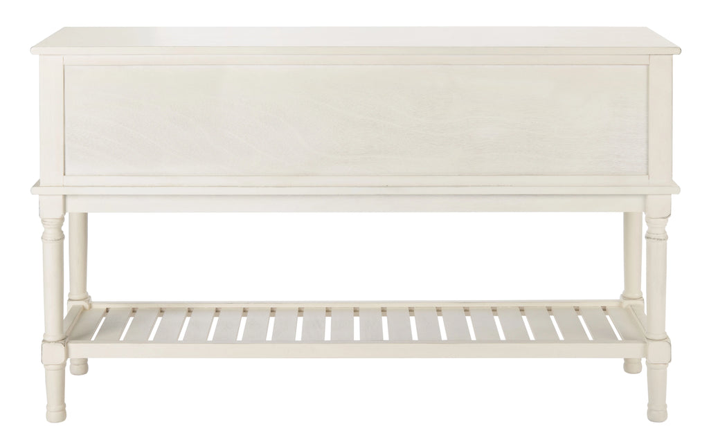 White Wood Console Table with Drawer P73300