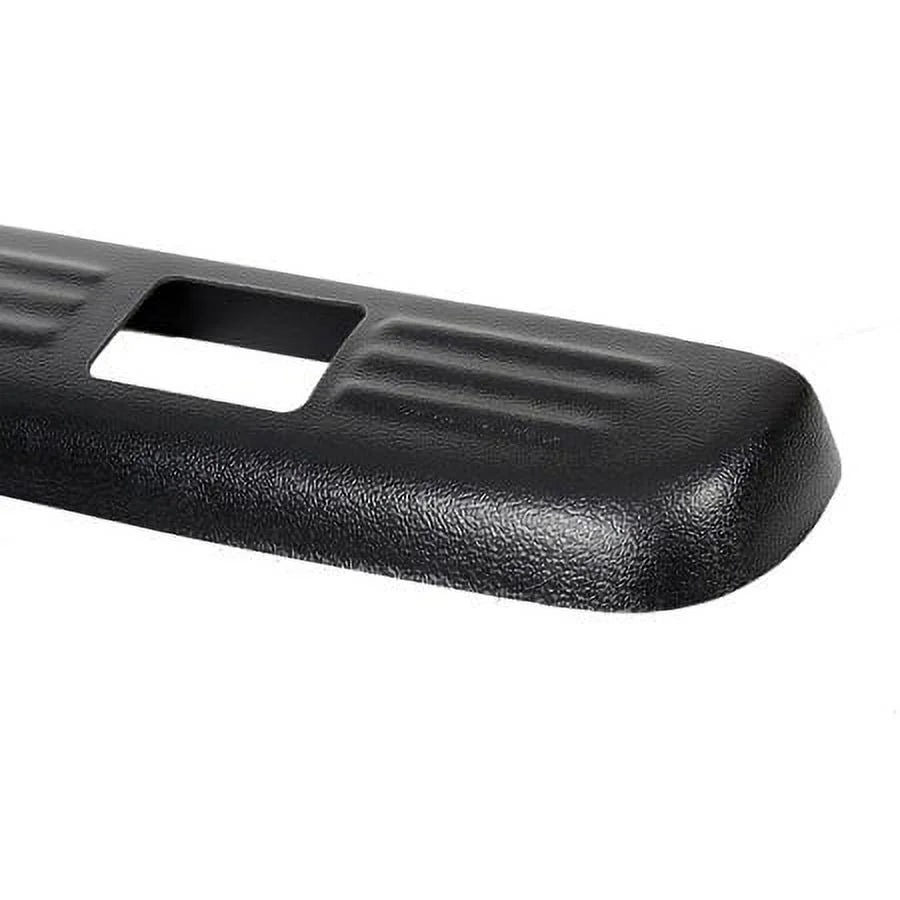 Truck Bed Rail Caps Black Ribbed Finish Set of 2 V489193