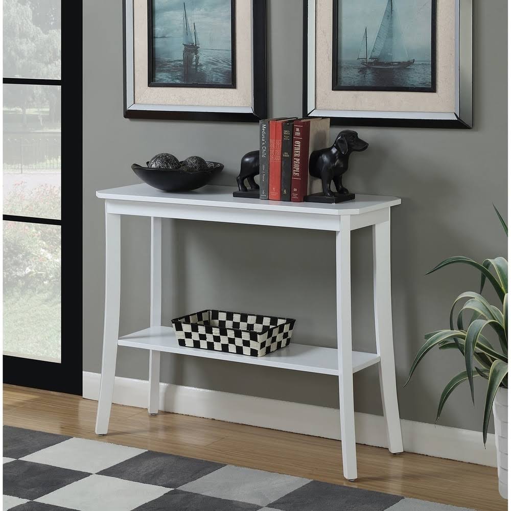White Louisa Console Table Y555080