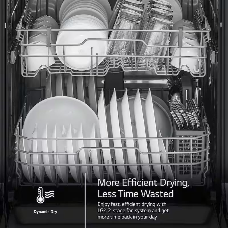 White Front Control Dishwasher with Stainless Steel Tub U193528